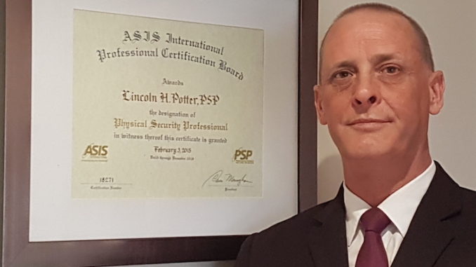 Independent Security Consultant Lincoln Potter PSP