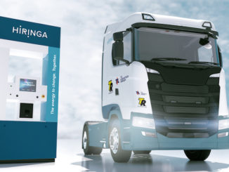 Fuel cell electric vehicle truck and station